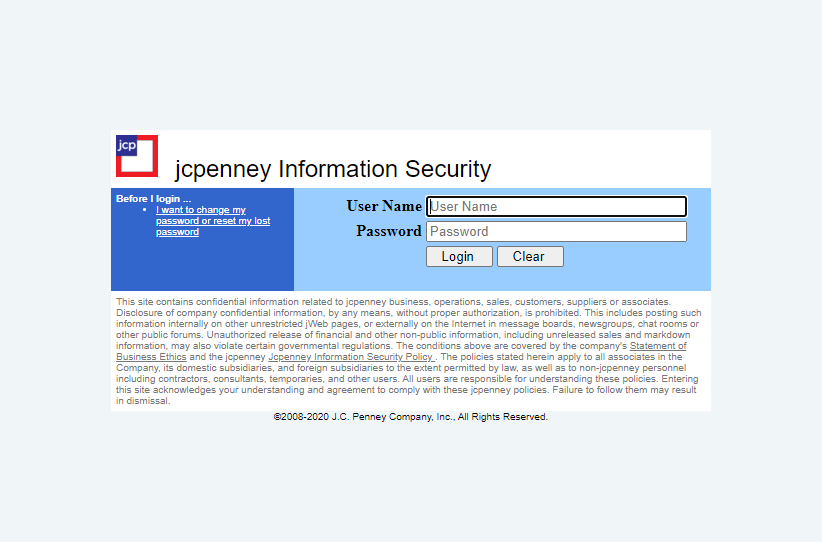 Access the JCPenney Associate Kiosk