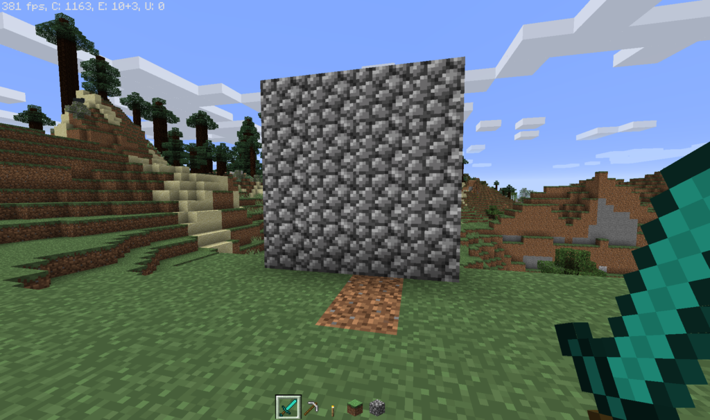 Cobblestone in Minecraft