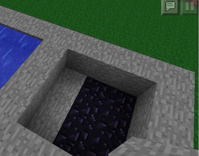 Obsidian generator in Minecraft