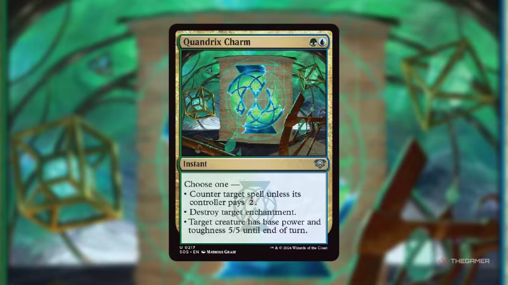 Class is Back in Session: Decoding the MTG Secrets of Strixhaven 5 quandrix charm mtg card from secrets of strixhaven